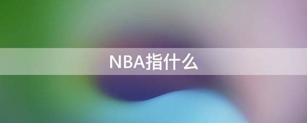 NBA指什么